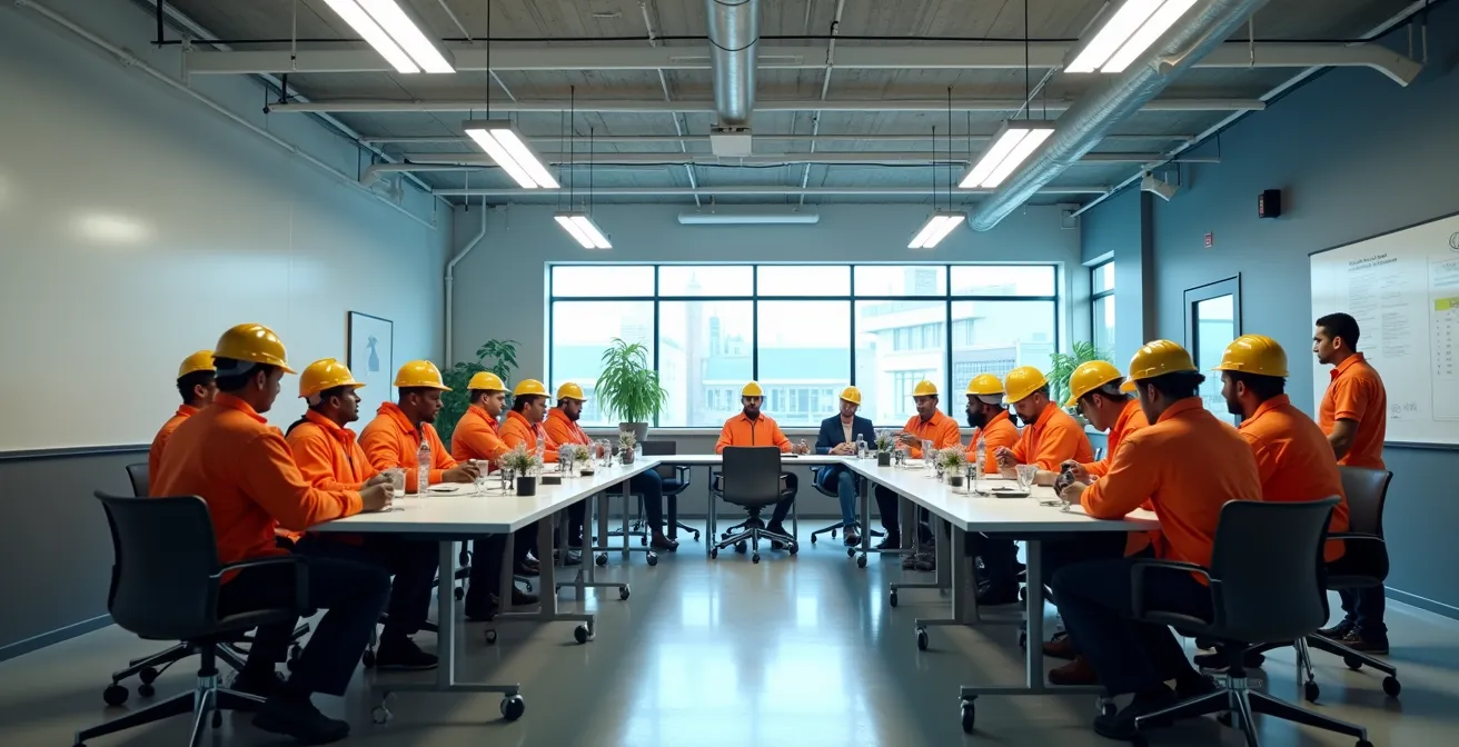 Atelier de sécurité participatif dans une usine de Montréal