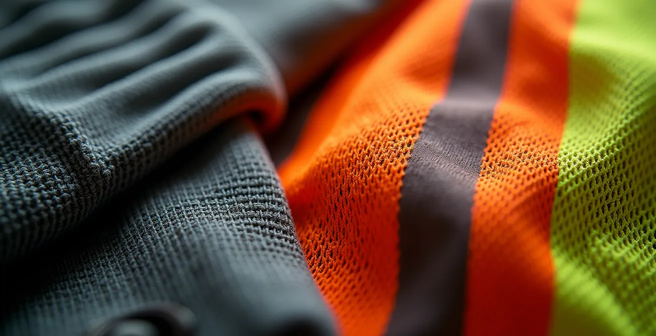 Détail macro d'équipement de sécurité industriel