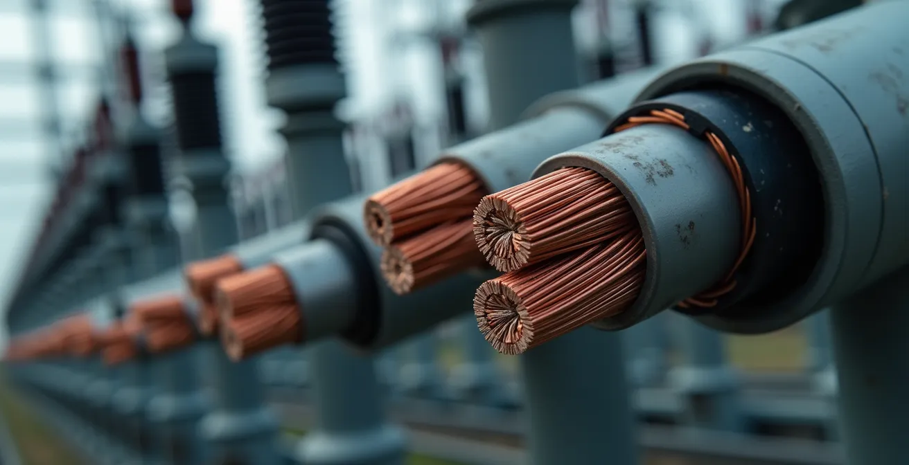 Infrastructure électrique moderne d'une grande installation industrielle au Québec