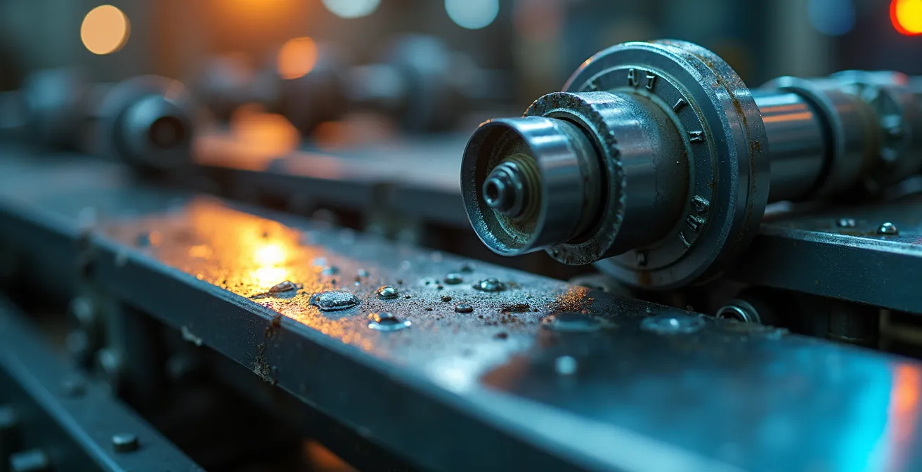 Vue macro détaillée d'une ligne de production pilote montrant les premiers succès de l'implantation modulaire