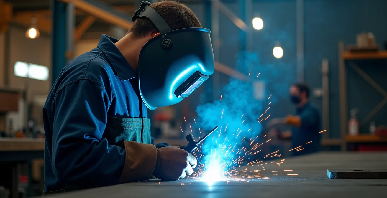 Positionnement optimal des bras de captation des fumées dans un atelier de soudage industriel