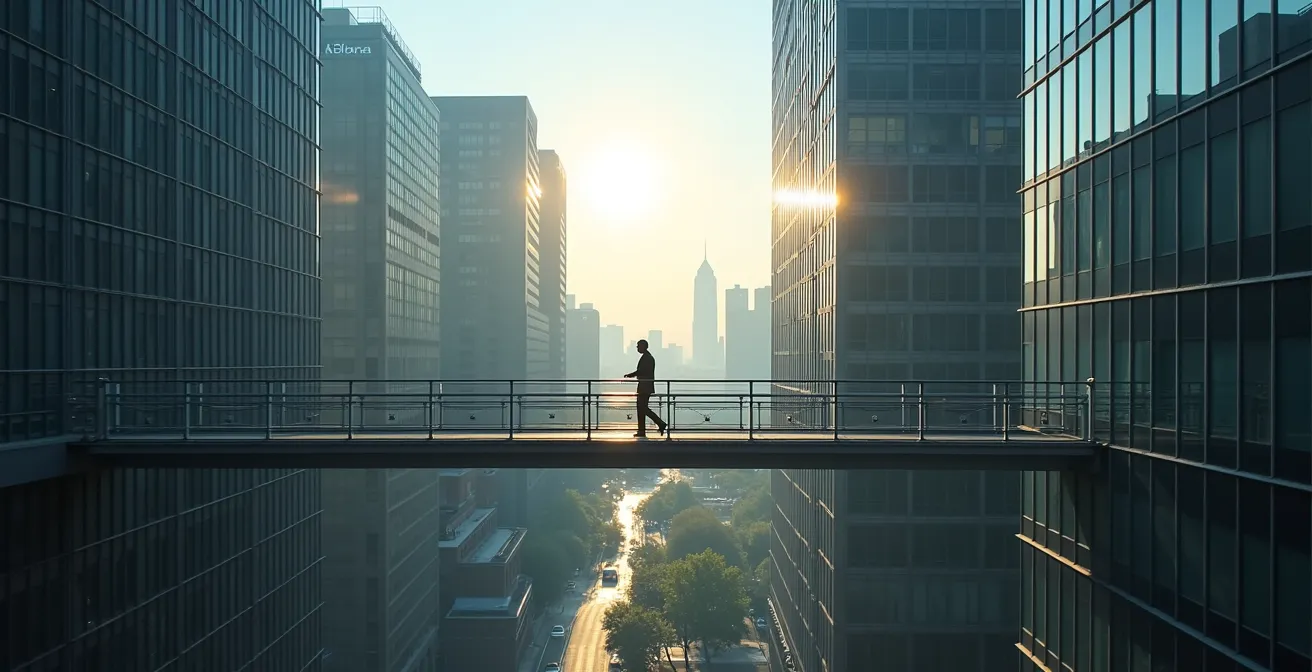 Réseau professionnel d'affaires montréalais avec connexions multiples