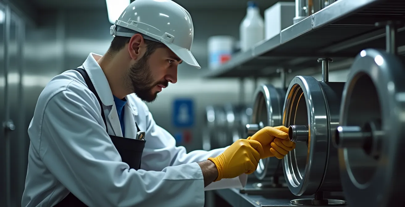Installation de séparateur de graisses automatisé DAF dans une cuisine industrielle montréalaise