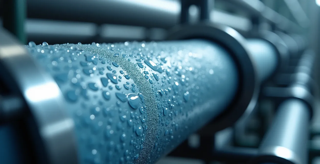 Système de filtration membranaire et réservoirs de stockage dans une installation de recyclage d'eau industrielle